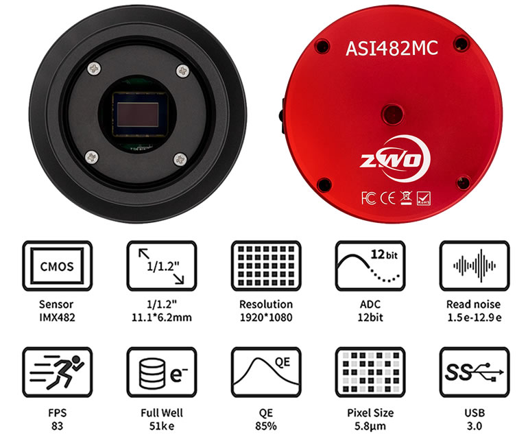 アンドロメダ様専用】CMOS電視観望カメラZWO ASI385MC - その他