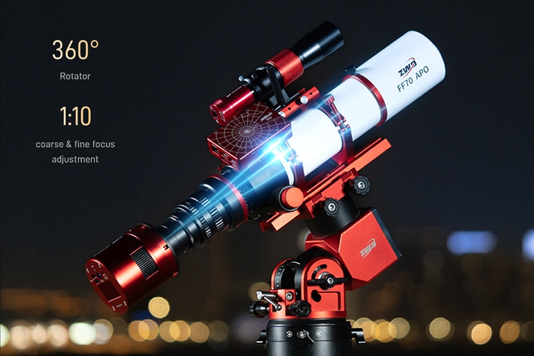 ZWO FF70 APO（490mm/F7）（2026年6月10日新発売）(6月中旬入荷予定