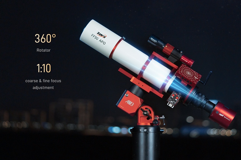 ZWO FF90 APO（609mm/F6.8）（2026年6月10日新発売）【即納】 ｜ 天体