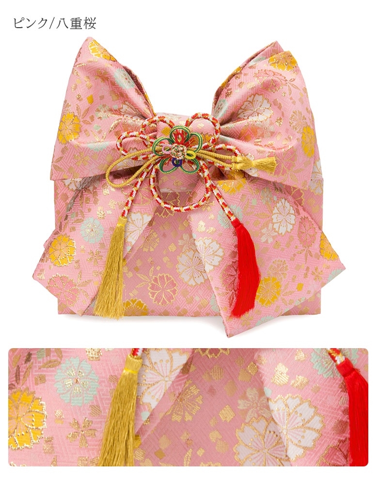 販売】七五三 結び帯 3歳 5歳 7歳 女の子 作り帯 祝い帯 付け帯 御祝帯