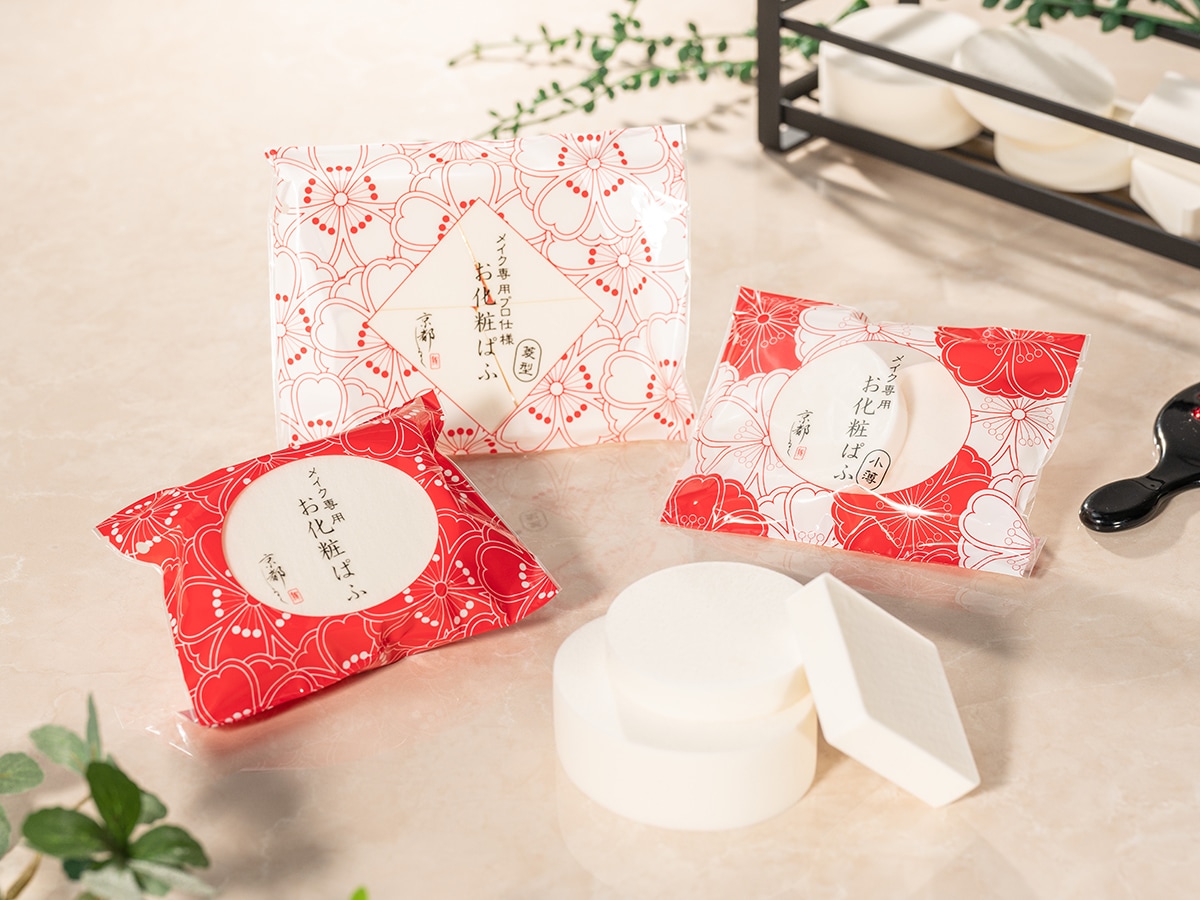 メイク専用　お化粧ぱふ（小薄）6袋セット