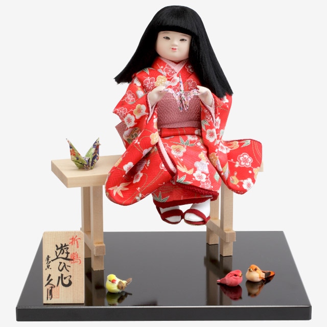 最低価格の 木目込み人形 日本人形 甘えんぼ アンティーク雑貨 