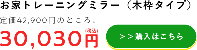 お家トレーニングミラー（木枠タイプ）