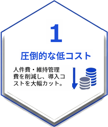 圧倒的な低コスト