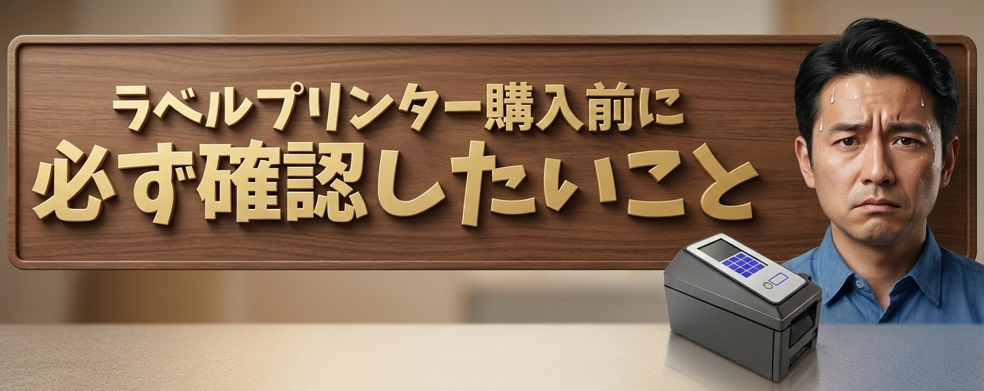 ラベルプリンター購入前に必ず確認したいこと