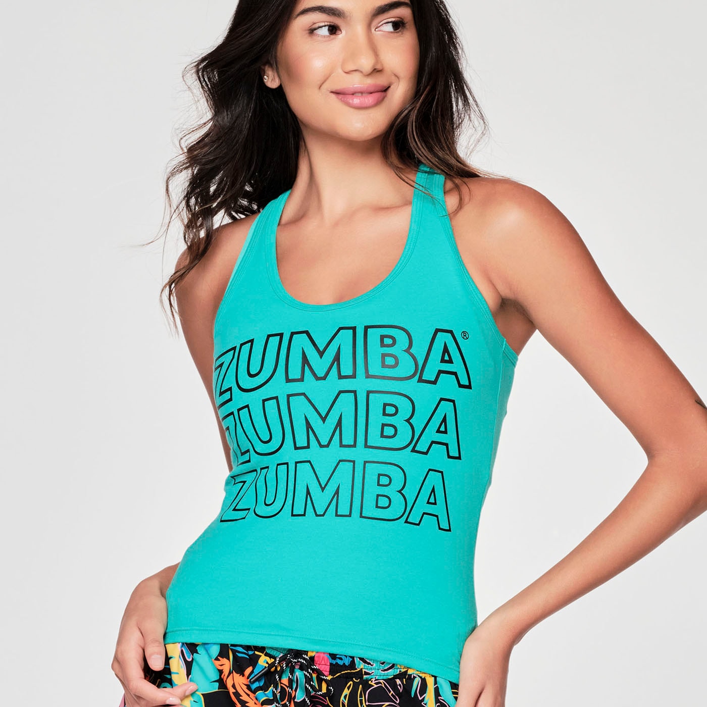 ZUMBA ズンバ 正規品 タンクトップ AQUA Sサイズ Mサイズ