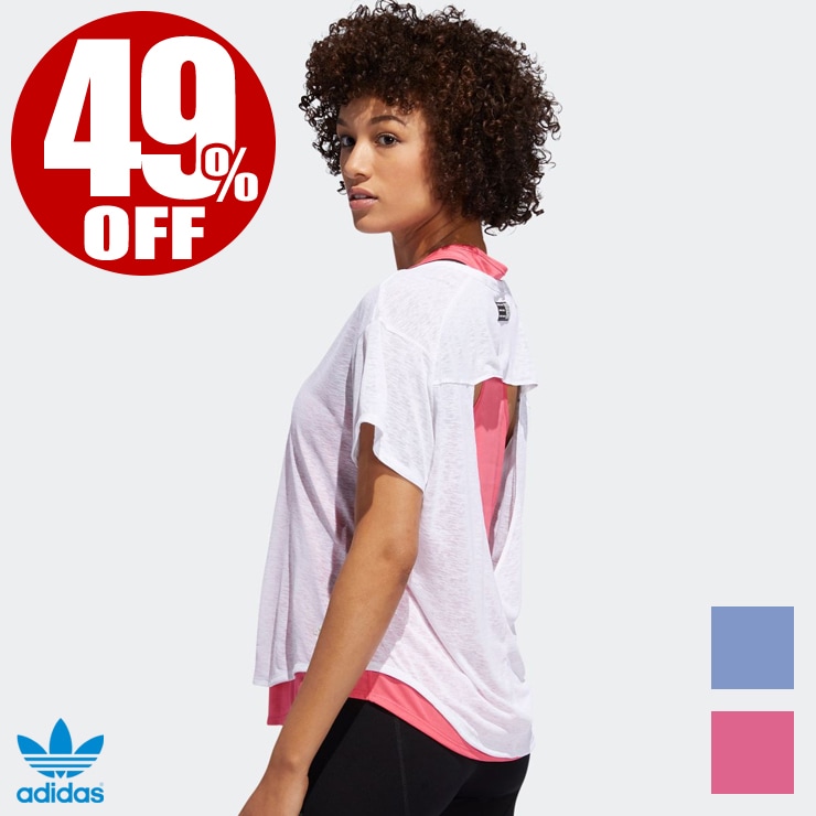 アウトレット 41 Off Adidas アディダス Adapt 2in1 Tシャツ タンクトップ Blue Pink Mサイズ Lサイズ Ad Ftz62 すべての商品 フィットネスウェアのセレクトショップ La Body