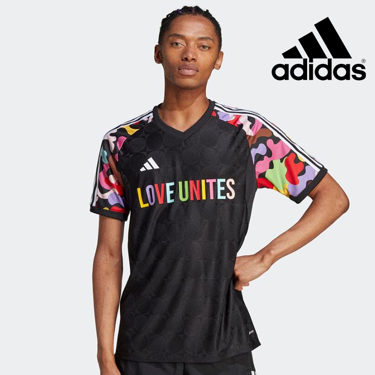 adidas アディダス サッカー ティロジャージー TシャツBLACK Mサイズ Lサイズ-フィットネスウェアのセレクトショップ LA BODY