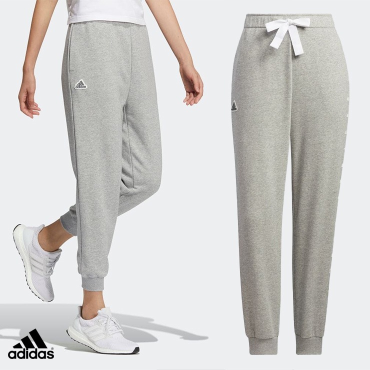 adidas アディダス スウェットパンツ ウエスト リボン LIGHT GRAY Mサイズ Lサイズ adidas -アディダス-  フィットネスウェアのセレクトショップ LA BODY