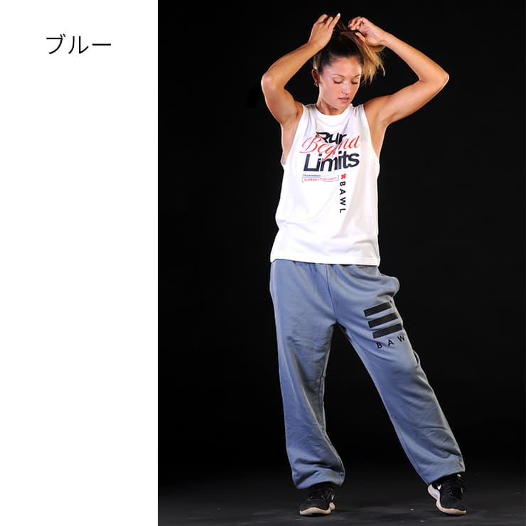 BAWL ボウル 正規品 パンツ スウェット 裏毛 カーブ レディース