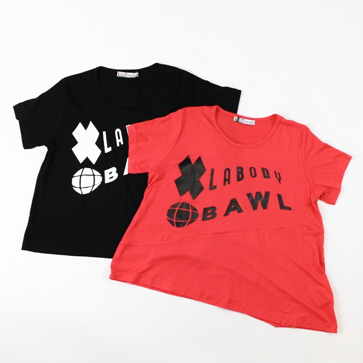 BAWL ボウル LA BODY コラボ DAVIDE Tシャツ CORAL コーラル BLACK ブラック  フリーサイズ-フィットネスウェアのセレクトショップ LA BODY