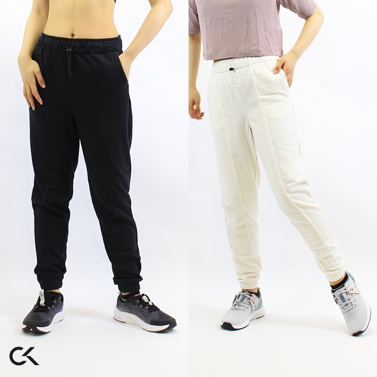 Calvin Klein カルバンクライン イージー リラックス スウェット パンツ BLACK WHITE  Sサイズ-フィットネスウェアのセレクトショップ LA BODY