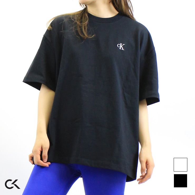 Calvin Klein カルバンクライン ロゴ バックプリント Tシャツ BLACK WHITE XSサイズ  Sサイズ-フィットネスウェアのセレクトショップ LA BODY