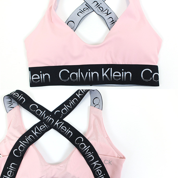 アウトレット 21％OFF Calvin Klein カルバンクライン ロゴ ブラトップ BLACK PINK  Sサイズ-フィットネスウェアのセレクトショップ LA BODY