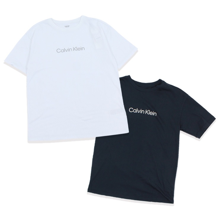 Calvin Klein カルバンクライン フロント ロゴ Tシャツ BLACK Sサイズ