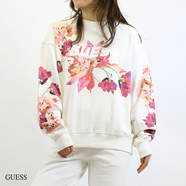 アウトレット 20%OFF GUESS ゲス CORINE フラワー プリント