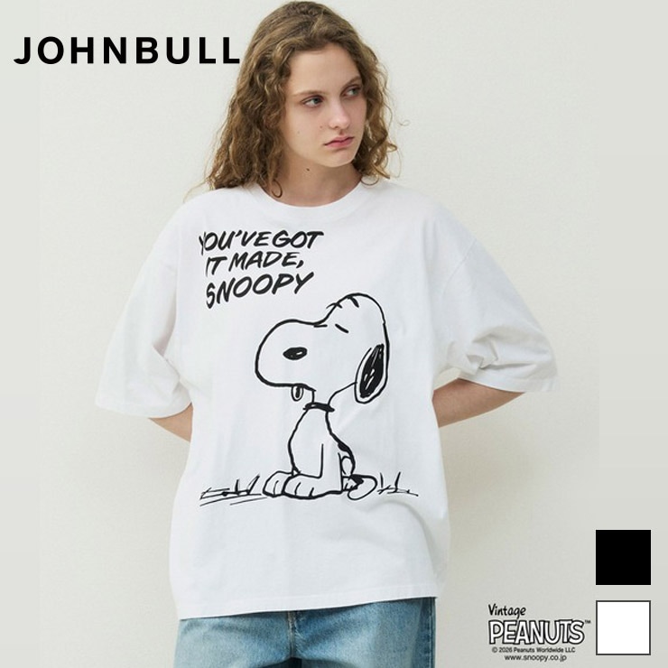 JOHNBULL,�����֥�,T�����,Ⱦµ,PEANUTS,SNOOPY,�ԡ��ʥ�,���̡��ԡ�,��ä���,������������,�ե��åȥͥ�,����,���ݡ���,����,�襬������