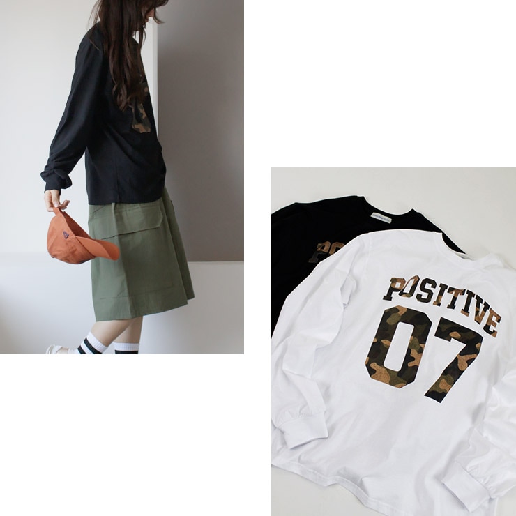 K-collection レディース Tシャツ トップス 長袖 ロンT 綿