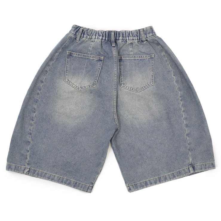 K-collection デニム ジョーツ ウオッシュドデニム ハーフパンツ
