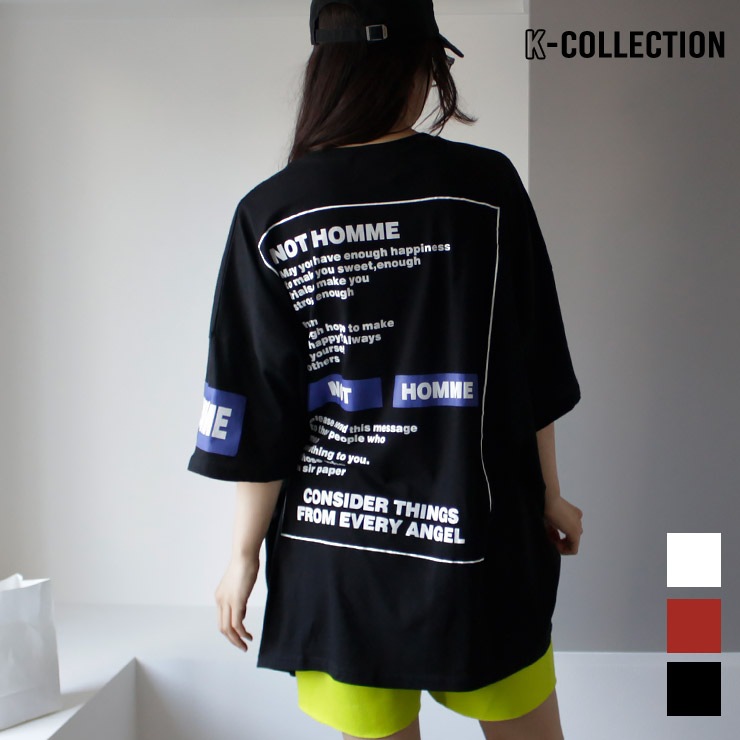 �ڹ�ե��å���� �֥�å�T ��ǥ����� NOT HOMME �Хå��ץ���