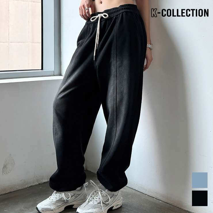 igusa スウェットパンツ ボトムス 韓国 K-collection レディース ジョガー パンツ ロングパンツ ワイド