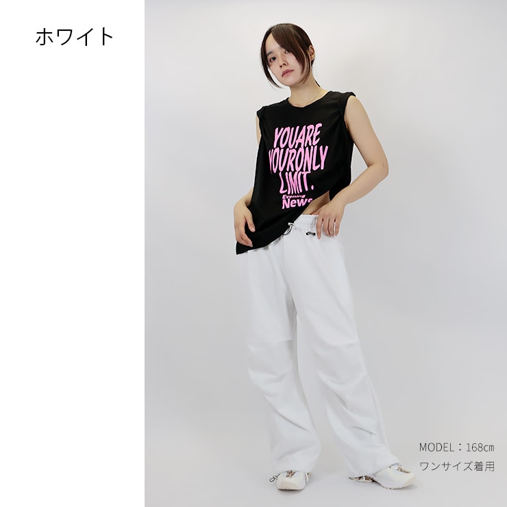 K-collection トラックパンツ タック ウエストゴム スウェット 裾