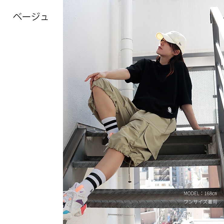 K-collection カーゴパンツ バミューダパンツ ハーフパンツ ワイド