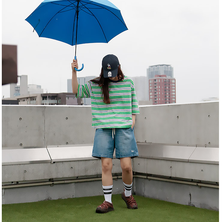 K-collection Tシャツ 五分袖 半袖 袖長め クロップ丈 ロゴ