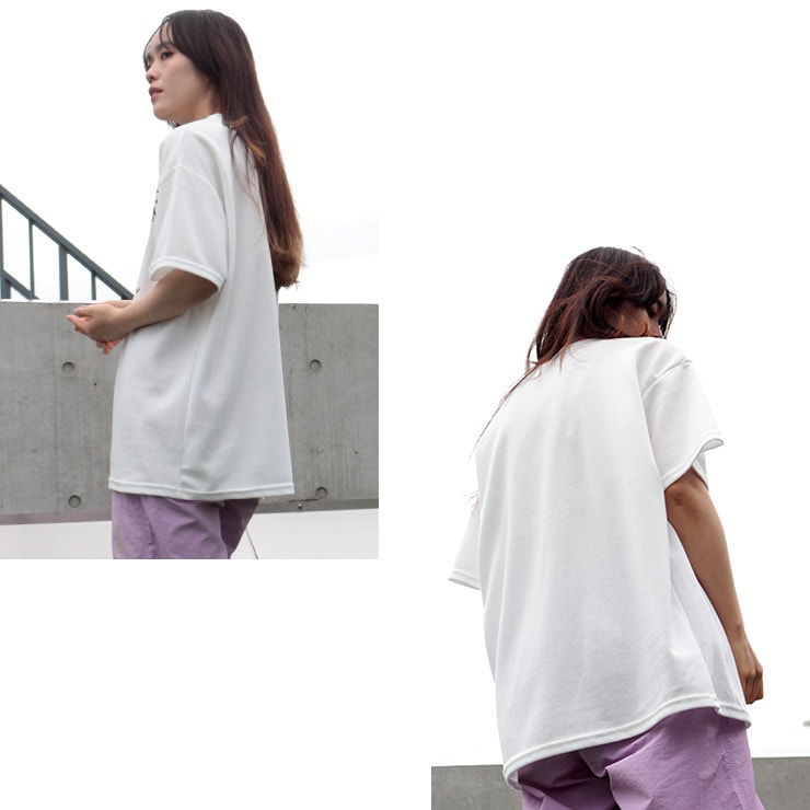 K-collection Tシャツ 半袖 ハート オーバーサイズ ルーズ ロゴ