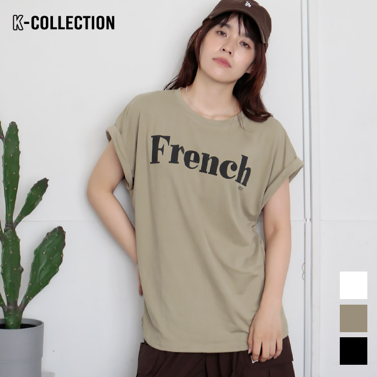 K-collection Tシャツ 半袖 ビッグシルエット ロゴ 韓国 トレンド