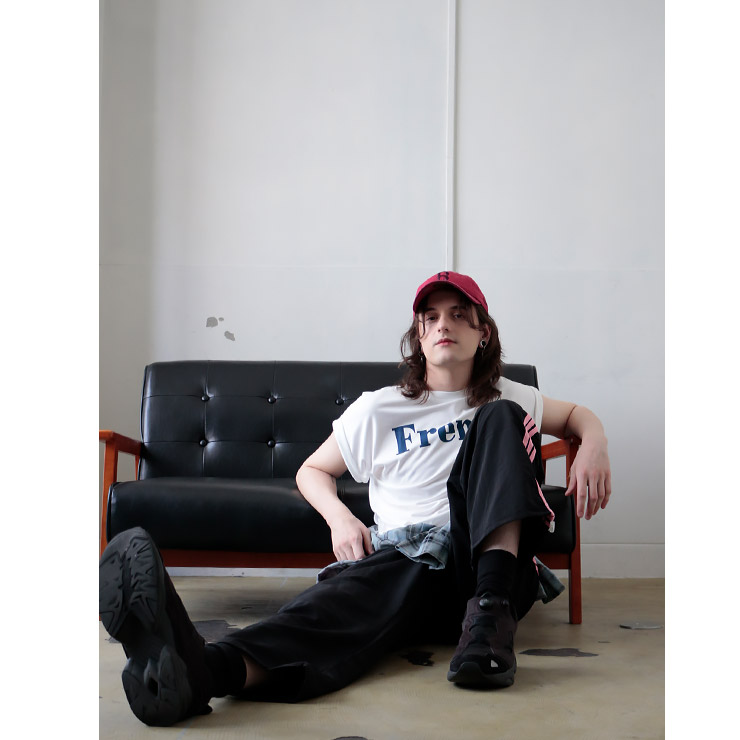 K-collection Tシャツ 半袖 ビッグシルエット ロゴ 韓国 トレンド