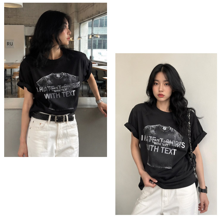 K-collection Tシャツ 半袖 グラフィック ビッグシルエット オーバー