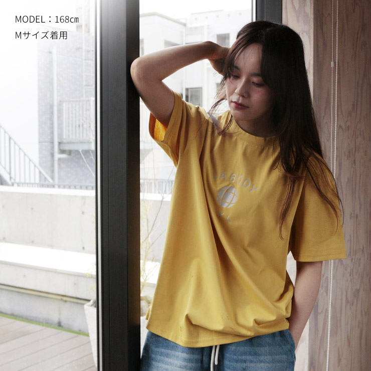 LA BODY ICONIC Tシャツ 半袖 レディース ビッグTシャツ ドライ 吸水速