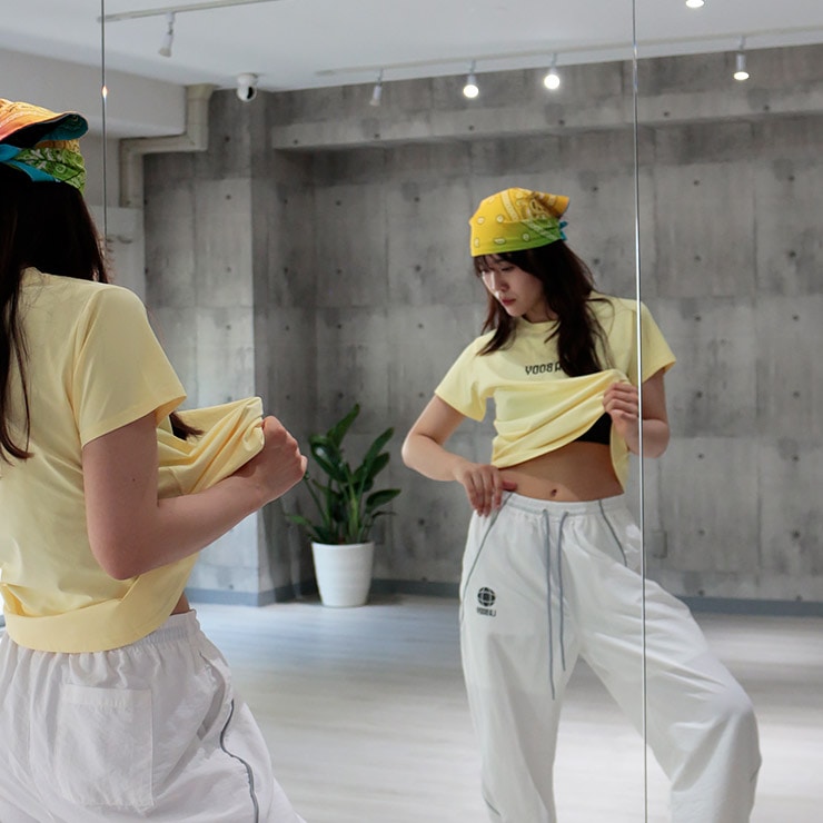 LA BODY ICONIC アイコニック Tシャツ 半袖 吸水速乾 ロゴ 吸汗速乾