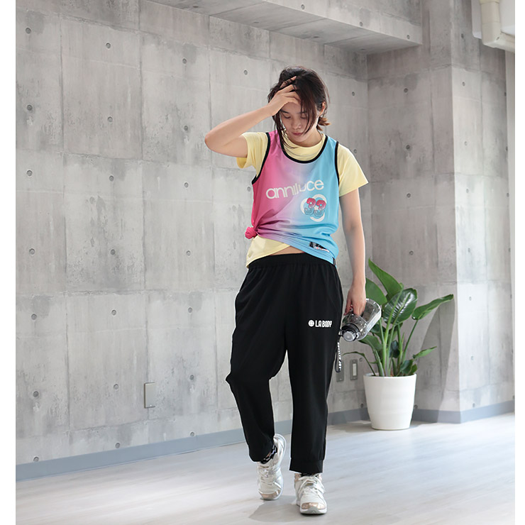LA BODY ICONIC アイコニック Tシャツ 半袖 吸水速乾 ロゴ 吸汗速乾