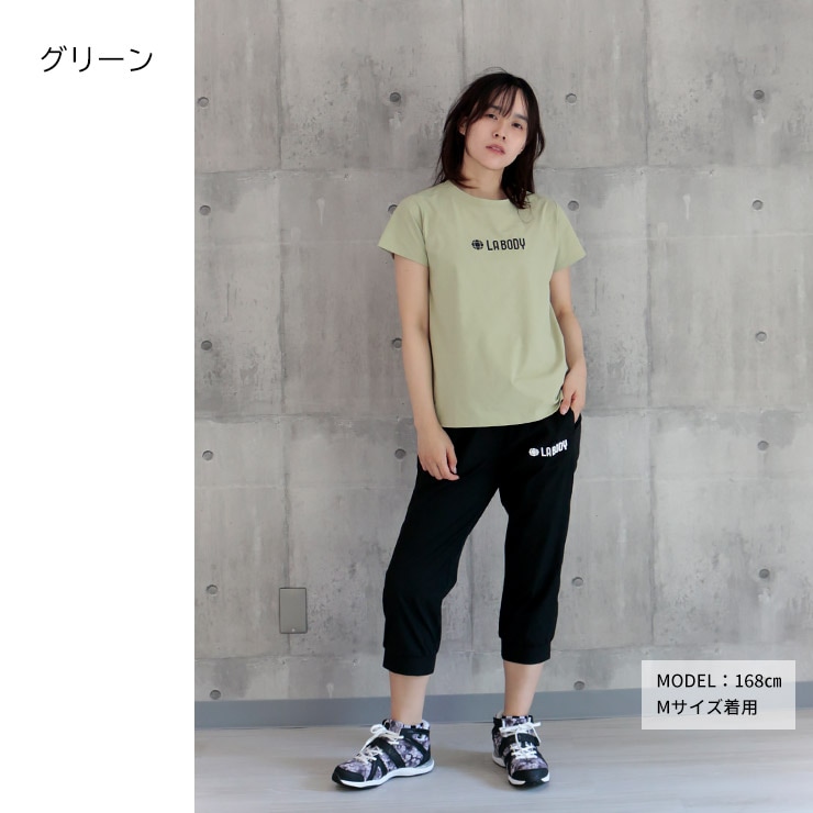 LA BODY ICONIC アイコニック Tシャツ 半袖 吸水速乾 ロゴ 吸汗速乾