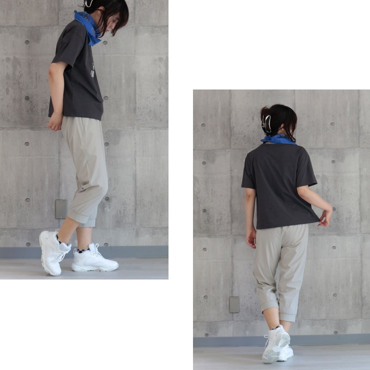 LA BODY ICONIC アイコニック パンツ クロップ ジョガー パンツ