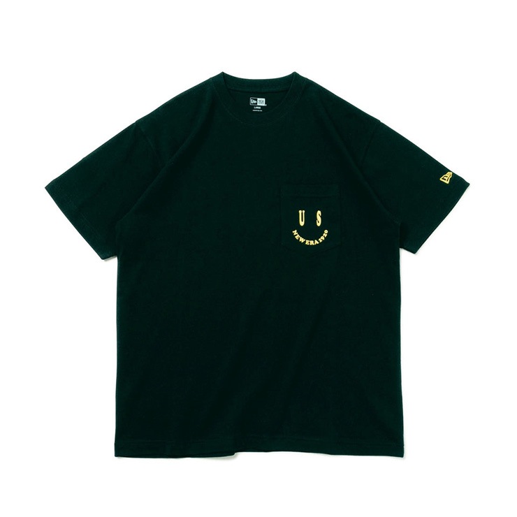 NEW ERA ニューエラ ポケット スマイル US Tシャツ BLACK Mサイズ