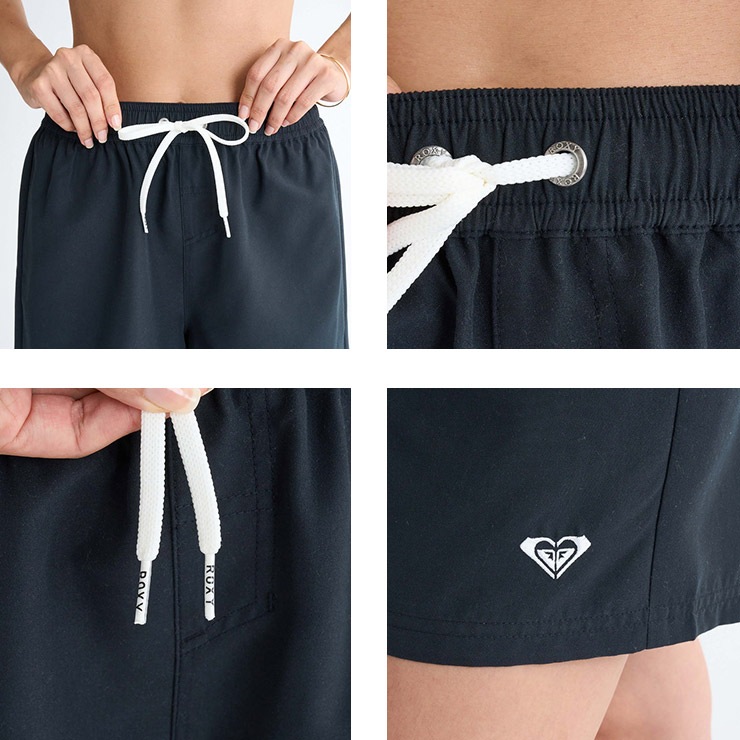 ROXY 正規品 ロキシー ボートショーツ UV 塩素対応 ウエストゴム