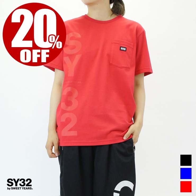 アウトレット 20%OFF SY32 by SWEET YEARS エスワイ32 VERTICAL LOGO