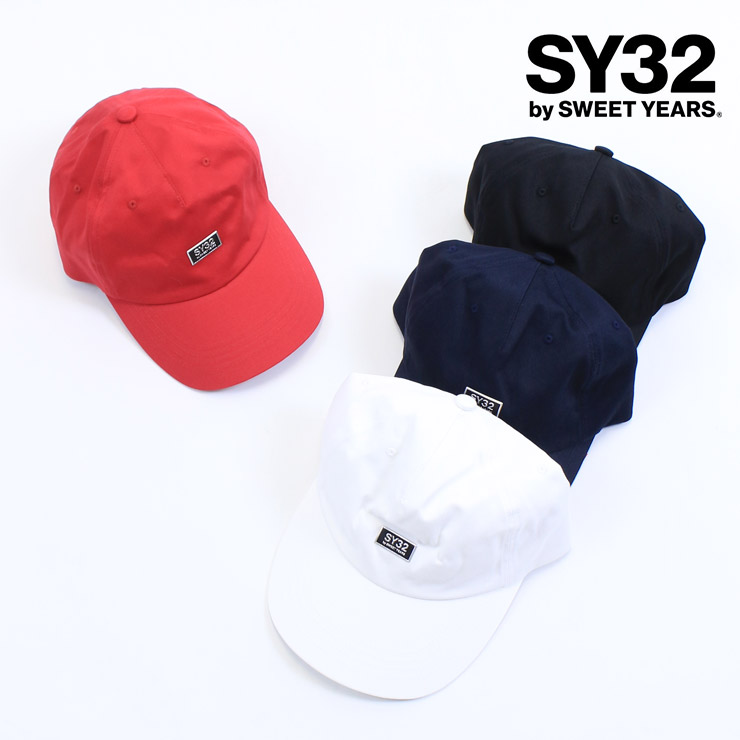 SY32 エスワイ32 ミニ メタリックタグ キャップ BLACK NAVY WHITE RED FREEサイズ-フィットネスウェアのセレクトショップ  LA BODY