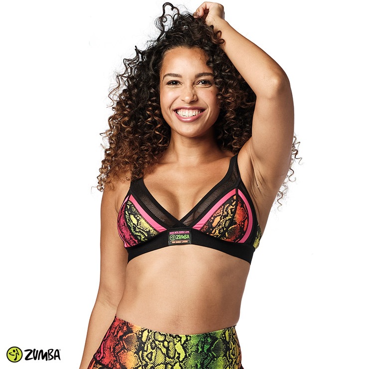 Zumba ズンバ 総柄 ブラトップ パイソン Multi Sサイズ Mサイズ Lサイズ Zu23 One More インナーでコーディネートに差をつけよう フィットネスウェアのセレクトショップ La Body