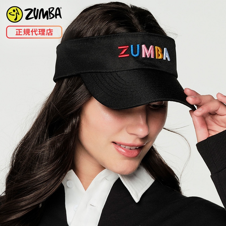 ZUMBA ズンバ 正規品 SPORT MODE VISOR サンバイザー キャップ BLACK 