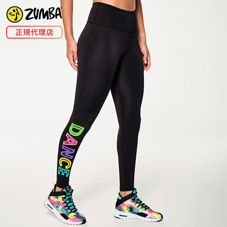 ZUMBA ズンバ 正規品 ZUMBA DANCE ハイウエストレギンス BLACK 