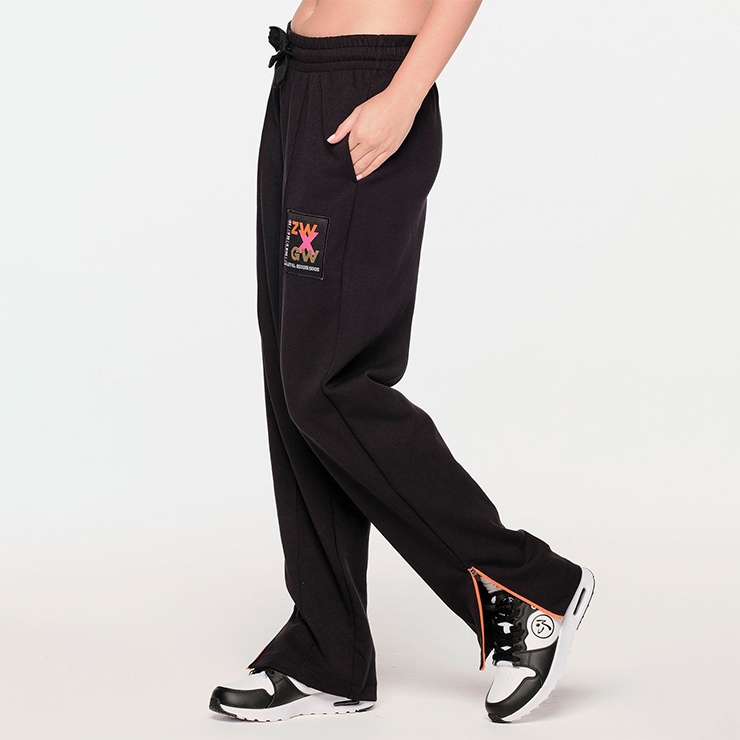 ZUMBA ズンバ 正規品 ZW X GW Wide Leg スウェットパンツ BLACK ブラック XSサイズ Sサイズ Mサイズ | 新着商品 |  フィットネスウェアのセレクトショップ LA BODY