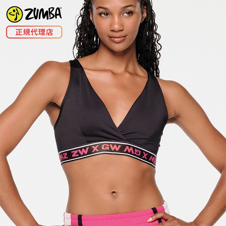 ZUMBA ズンバ 正規品 ZW X GW Strappy Back ブラトップ BLACK ブラック Sサイズ  Mサイズ-フィットネスウェアのセレクトショップ LA BODY