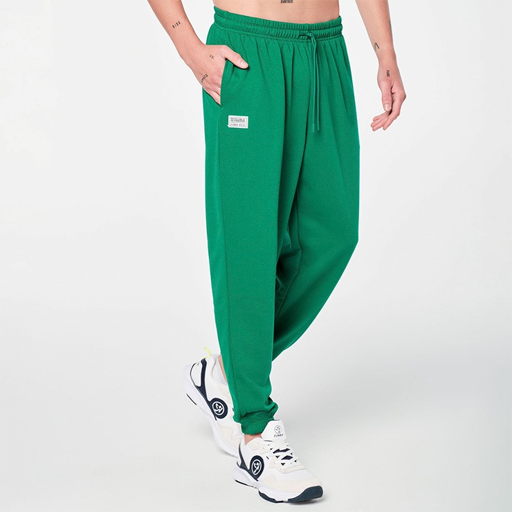 ZUMBA ズンバ 正規品 PREP MENS SLOUCH SWEATPANTS メンズ スウェットパンツ GREEN グリーン XSサイズ  Sサイズ Mサイズ | 新着商品 | フィットネスウェアのセレクトショップ LA BODY