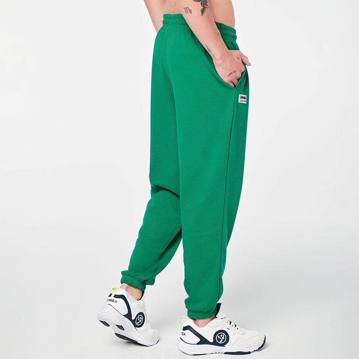 ZUMBA ズンバ 正規品 PREP MENS SLOUCH SWEATPANTS メンズ スウェットパンツ GREEN グリーン XSサイズ  Sサイズ Mサイズ | 新着商品 | フィットネスウェアのセレクトショップ LA BODY