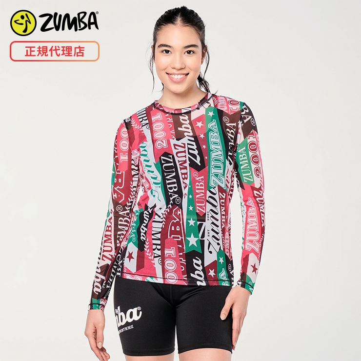 ZUMBA ズンバ 正規品 メッシュ ロングスリーブTシャツ XSサイズ Sサイズ | 新着商品 | フィットネスウェアのセレクトショップ LA  BODY