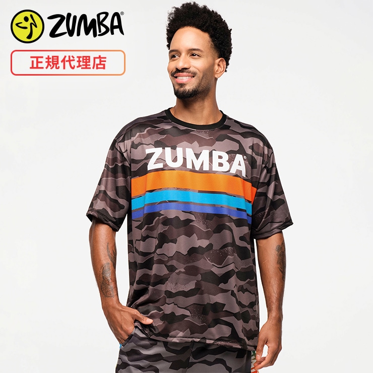 ZUMBA ズンバ 正規品 Tシャツ 半袖 迷彩 メンズ ユニセックス 男女兼用 グレー エクササイズ フィットネス ジム スポーツ ダンス ヨガ  ウェア | すべての商品 | フィットネスウェアのセレクトショップ LA BODY